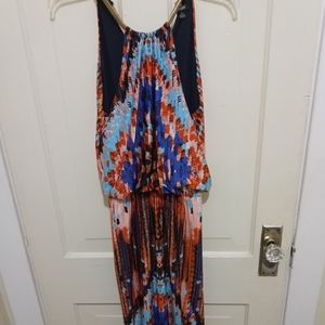 MSK halter maxi dress